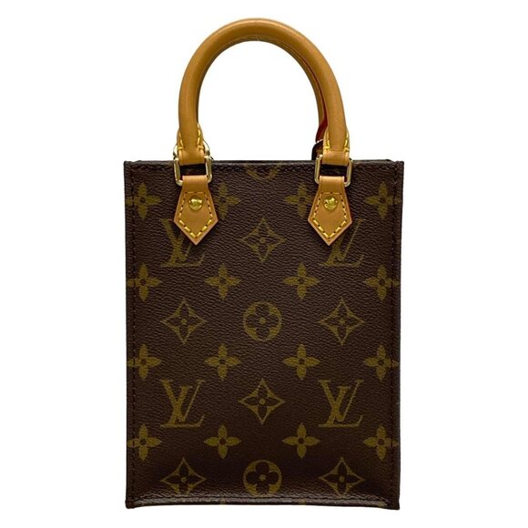 Auth LOUIS VUITTON Petit Sac Plat M69442 Monogram - CA4230 Tote Bag - Picture 1 of 16